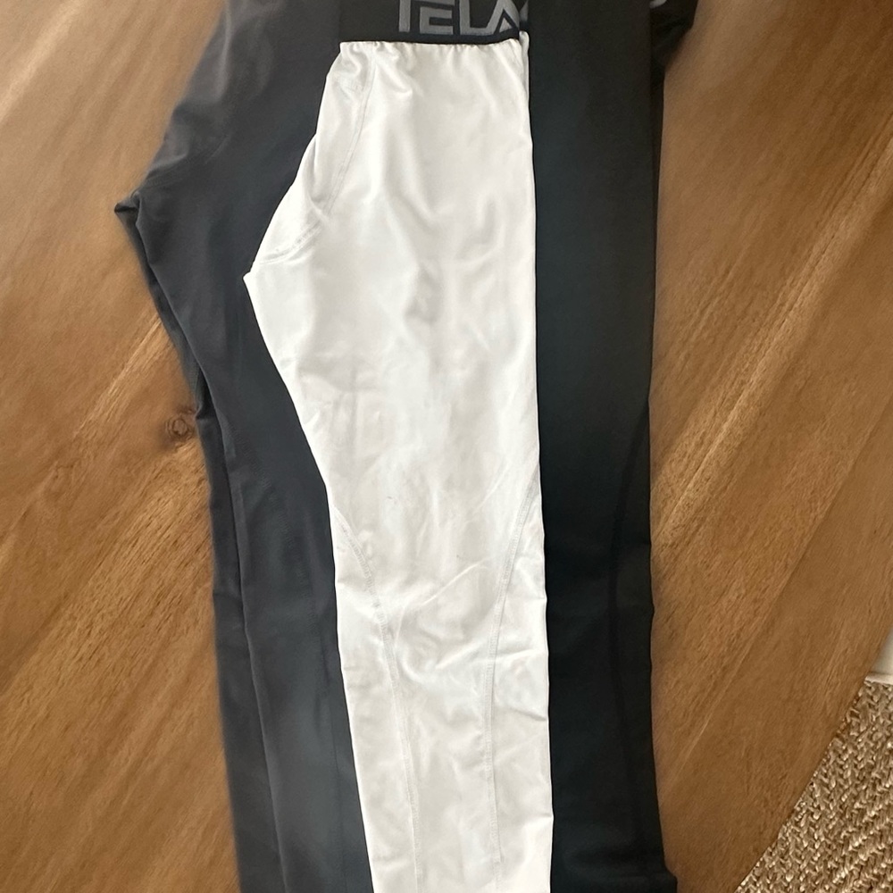 Black and White Athletic Pants